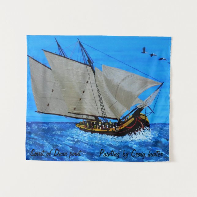 Spirit of Dana point  Tapestry (Front (Horizontal))