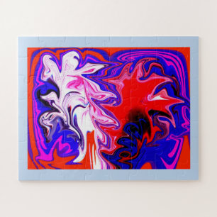 Spirit of dancing abstract art jigsaw puzzle