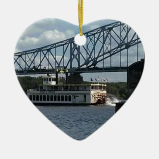 Spirit of Dubuque Steamboat Ceramic Ornament