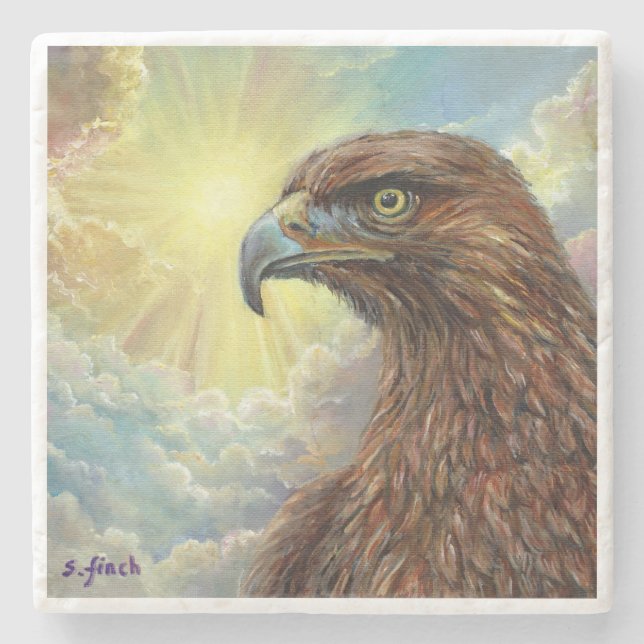 Spirit of Eagle Stone Coaster (Front)