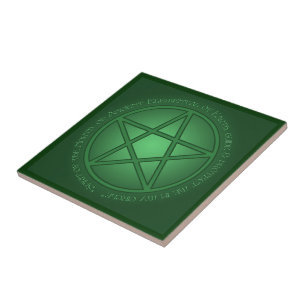 Spirit of Earth Pentacle Altar Tile