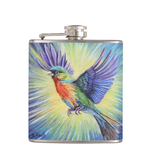 Spirit of Finch Hip Flask (Front)
