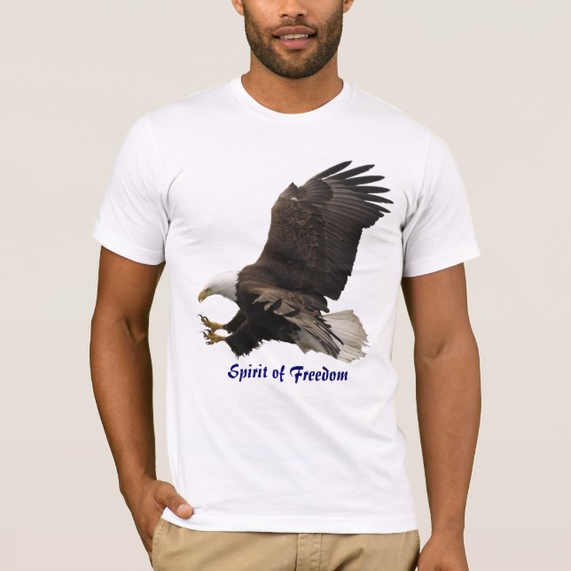 SPIRIT of FREEDOM Bald Eagle Wildlife T-Shirt (Front)