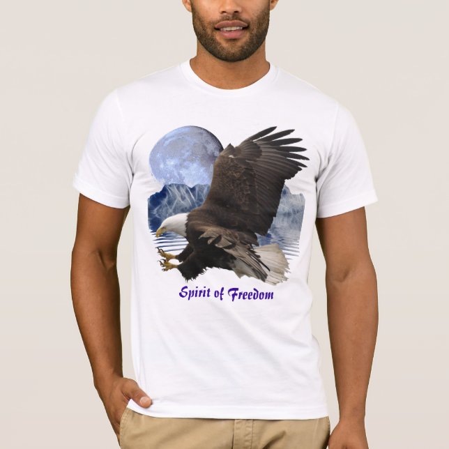 SPIRIT of FREEDOM Bald Eagle Wildlife T-Shirt (Front)