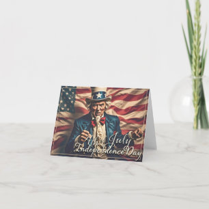Spirit of Freedom in Red, White and Blue Card