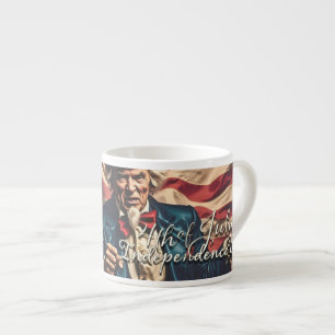 Spirit of Freedom in Red, White and Blue Espresso Cup