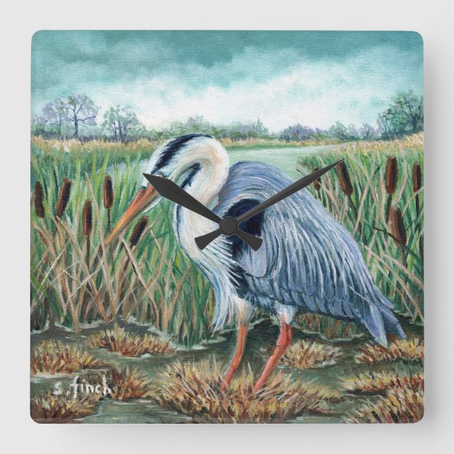 Spirit of Heron Square Wall Clock (Front)