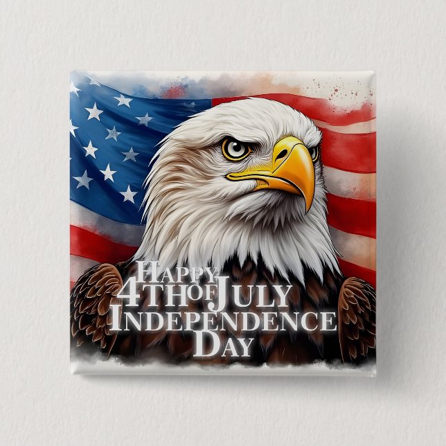 Spirit of Independence 15 Cm Square Badge (Front)