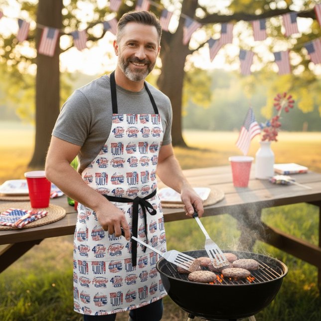 Spirit of Independence Fourth of July  Apron (Spirit of Independence Fourth of July Apron)