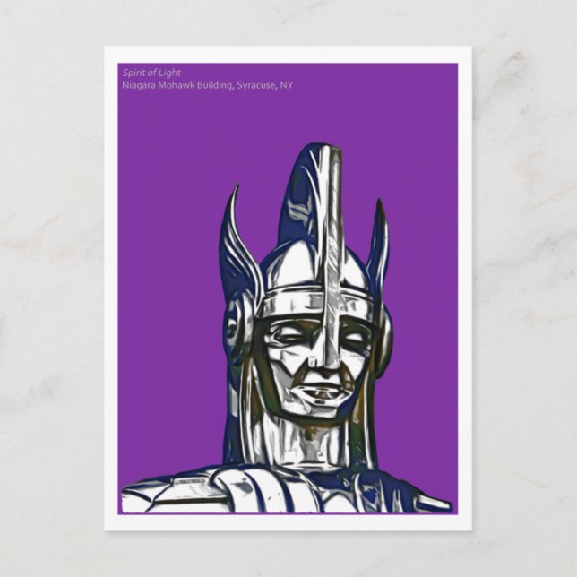 Spirit of Light, Niagara Mohawk Building, Syracuse Postcard (Front)