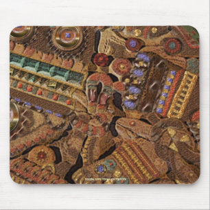 Spirit of Mexico & Peru, Mayan Incan Design Mouse Pad