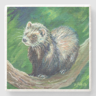 Spirit of Polecat Stone Coaster