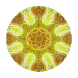 Spirit of solar foliage abstract Pattern  Cutting Board