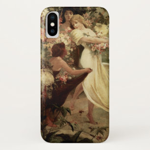 Spirit Of Spring by Alphonse Mucha iPhone X Case