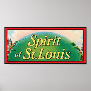 Spirit of St. Louis Cigar Label Poster