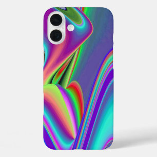 Spirit of Summer Breeze , Abstract 3D Rainbowart iPhone 16 Plus Case
