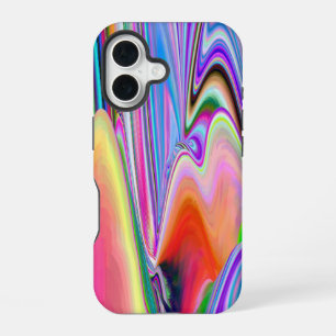 Spirit of Summer Breeze , Abstract 3D Rainbowart iPhone 16 Case