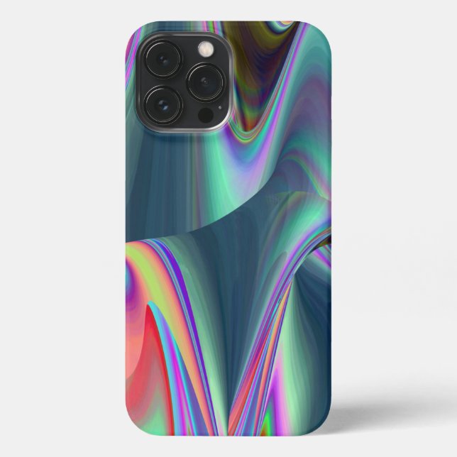 Spirit of Summer Breeze , Abstract 3D Rainbowart iPhone Case (Back)