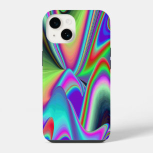 Spirit of Summer Breeze , Abstract 3D Rainbowart iPhone 14 Case