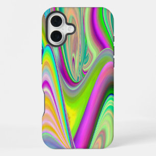 Spirit of Summer Breeze , Abstract 3D Rainbowart iPhone 16 Plus Case