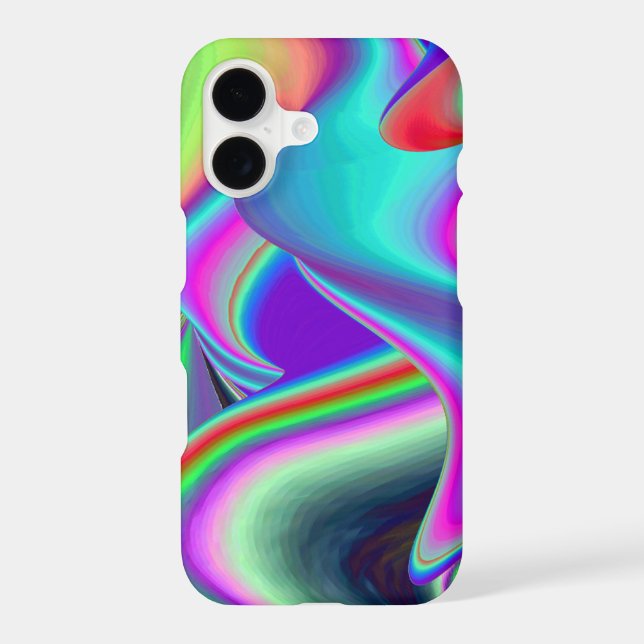 Spirit of Summer Breeze , Abstract 3D Rainbowart iPhone Case (Back)