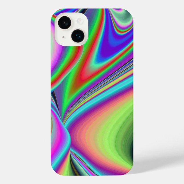 Spirit of Summer Breeze , Abstract 3D Rainbowart iPhone Case (Back)