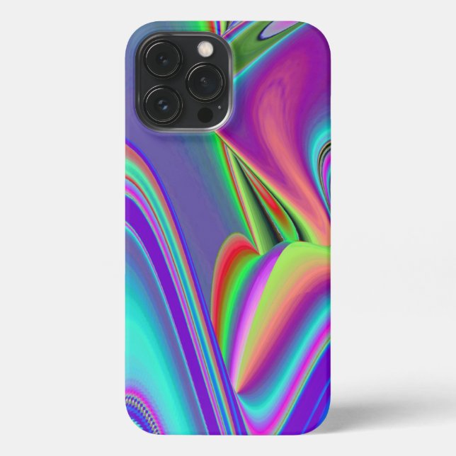 Spirit of Summer Breeze , Abstract 3D Rainbowart iPhone Case (Back)