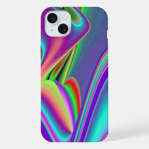 Spirit of Summer Breeze , Abstract 3D Rainbowart iPhone 15 Plus Case