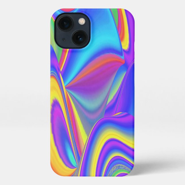 Spirit of Summer Breeze , Abstract 3D Rainbowart iPhone Case (Back)