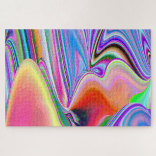 Spirit of Summer Breeze , Abstract 3D Rainbowart Jigsaw Puzzle