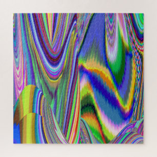 Spirit of Summer Breeze , Abstract 3D Rainbowart Jigsaw Puzzle