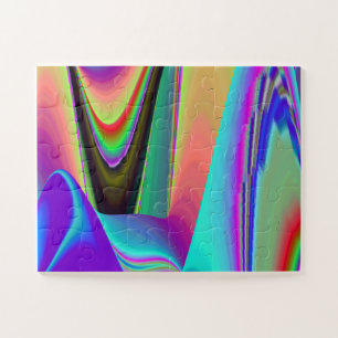 Spirit of Summer Breeze , Abstract 3D Rainbowart Jigsaw Puzzle