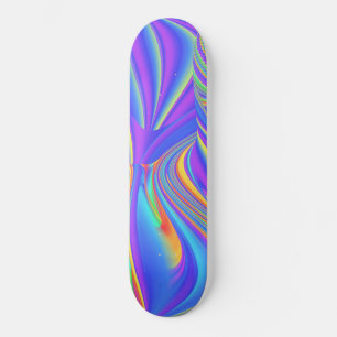 Spirit of Summer Breeze Abstract 3D Rainbowart Skateboard