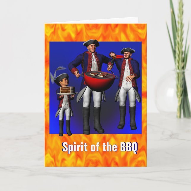 Spirit of the BBQ Birthday Card (Front)