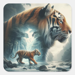 Spirit of the Jungle Square Sticker