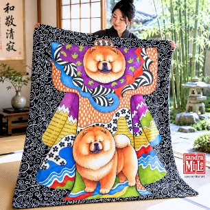 SPIRIT OF THE KIMONO • Chow Fleece Blanket