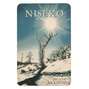 spirit of the mountains - NISEKO Hokkaido ジグソーパズル Magnet