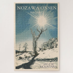 spirit of the mountains - NOZAWA ONSEN Nagano Jigsaw Puzzle
