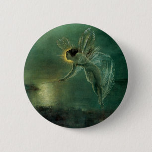 Spirit of the Night by Grimshaw, Victorian Fairy 6 Cm Round Badge
