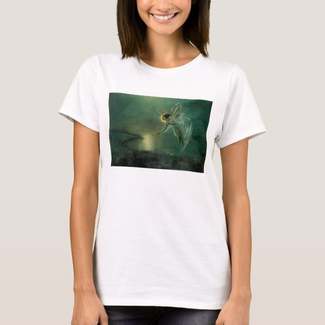 Spirit of the Night by Grimshaw, Victorian Fairy T-Shirt (Front)