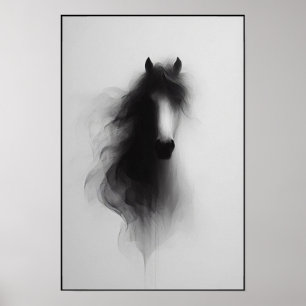 Spirit of the Smoky Stallion Abstract Poster