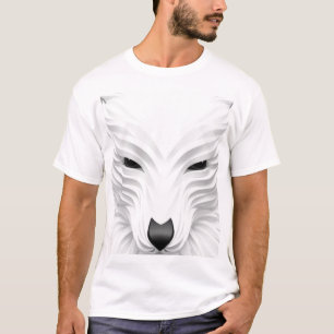 Spirit of the Snow – White Wolf Art Print T-Shirt