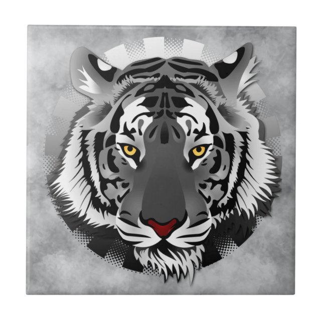 Spirit of the Tiger Ceramic Tile (Front)
