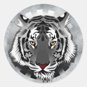 Spirit of the Tiger Classic Round Sticker