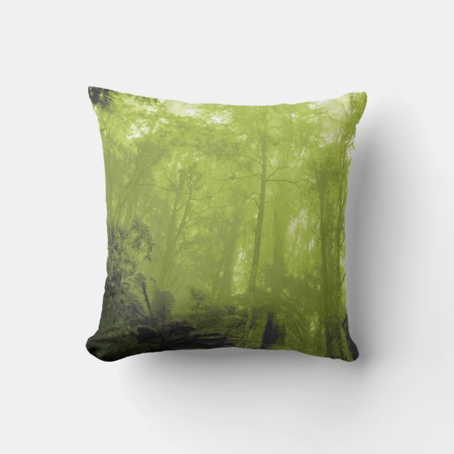 Spirit of the trees green photographic pillow (Front)