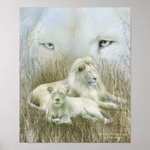 Spirit Of The White Lions Art Poster/Print Poster