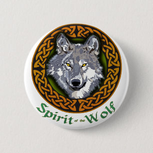 Spirit of the Wolf 6 Cm Round Badge