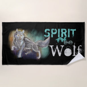 Spirit of the Wolf Beach Towel