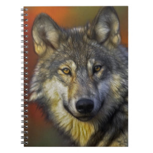 Spirit of the Wolf - Therian wolf photo gifts Notebook