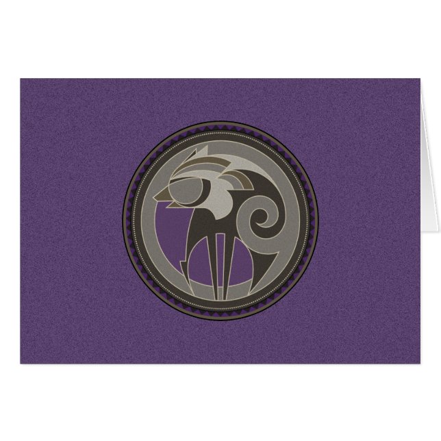 Spirit Of Wolf Greeting Card (Front Horizontal)